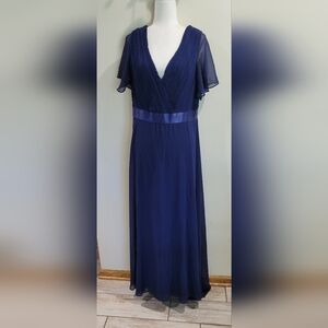 Plus Size EVER PRETTY Gown sz 20 Navy Blue